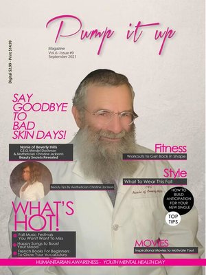cover image of Pump it up Magazine--Say Goodbye to Bad Skin Days With Nonie of Beverly Hills Beauty Brand C.E.O. Mendel Duchman's Beauty Secrets Revealed